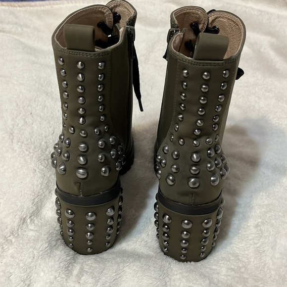 Chinese Laundry Women’s Studded Army Green Combat Boots Grunge Streetwear Size 8 - Picture 12 of 15